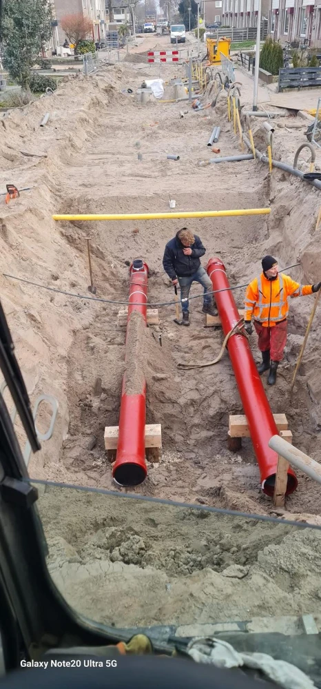 deschacht realisatie gietijzeren leidingen electrosteel 10