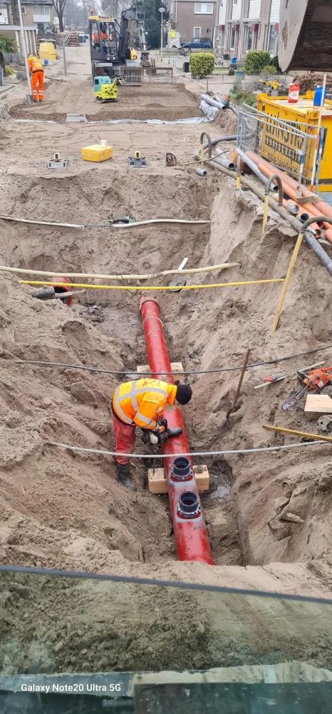 deschacht realisatie gietijzeren leidingen electrosteel 7
