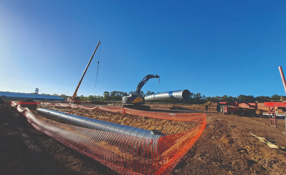 deschacht tubao bufferbekken voor regenwaterbeheer 2