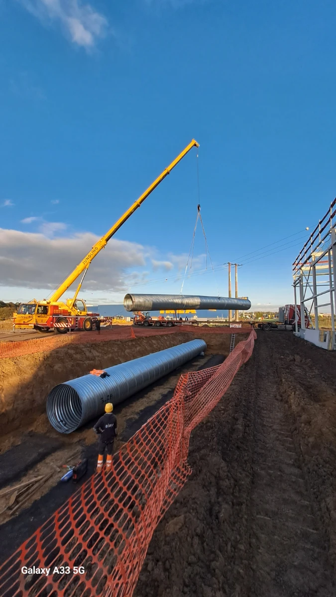 deschacht tubao bufferbekken voor regenwaterbeheer 6